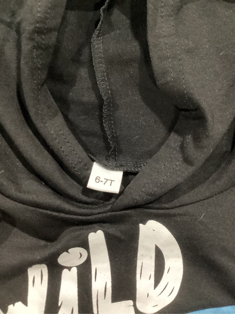 Condition photo showing Good Condition for OLMRJKD Boys Clothes Long Sleeve Hooded Pullover Colorblock Sweatshirt + Sweatpants 2pcs Fall Winter