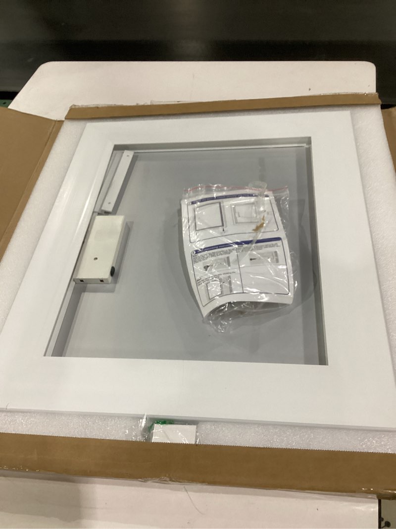 Condition photo showing New/Like New for 22x20 Inch Lighted Vanity Mirror, 3-Mode Touch Dimming LED Lighting, Large Makeup Mirror for Dressing Room, Tabletop or Wall-Mounted, White White 22"L x 20"W