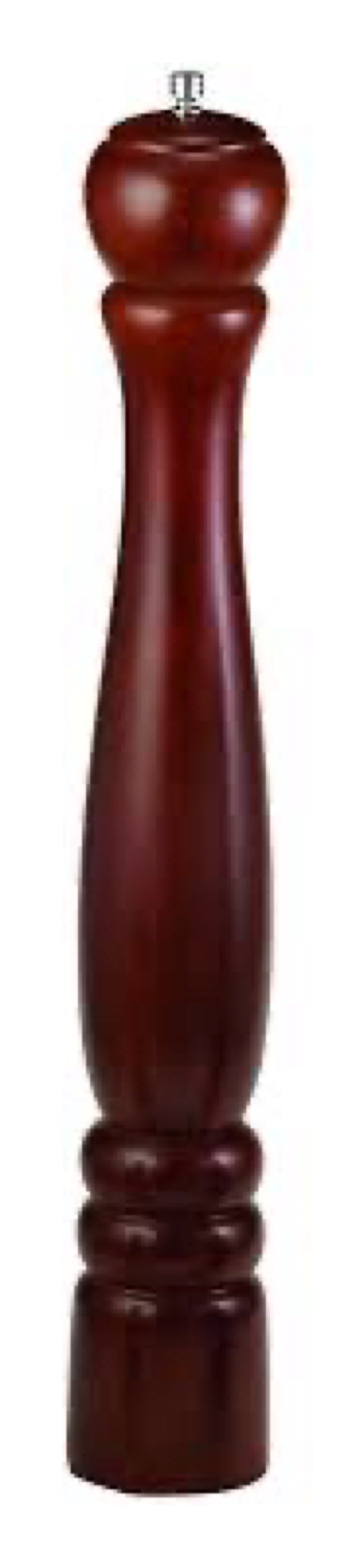 TableCraft PM1918 Wood Pepper Mill, 18" Rubberwood with Forged Steel Mechanism, Ideal for Restaurants and Catering Events