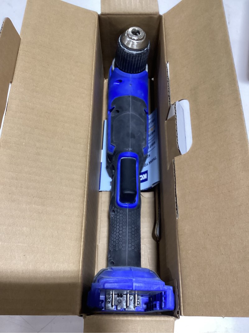 kobalt 24-volt 3/8-in keyless brushless right angle cordless drill (battery not included and charger