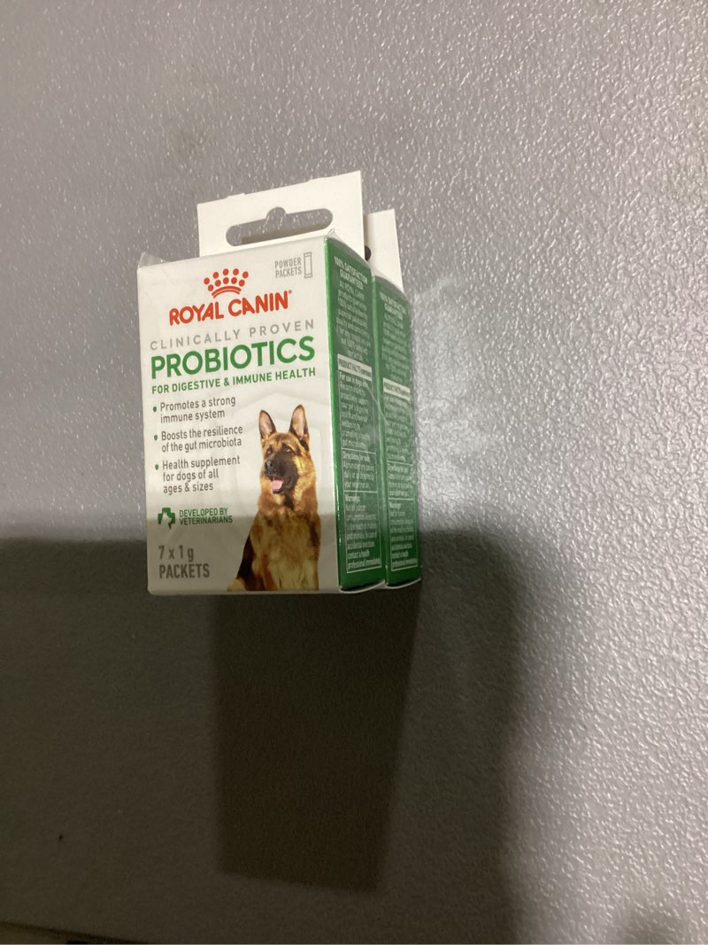 Condition photo showing New/Like New for (2 pack) Royal Canin Probiotics for Dogs Digestive and Immune Health Powder Supplement for Dogs of All Ages, 7 Count