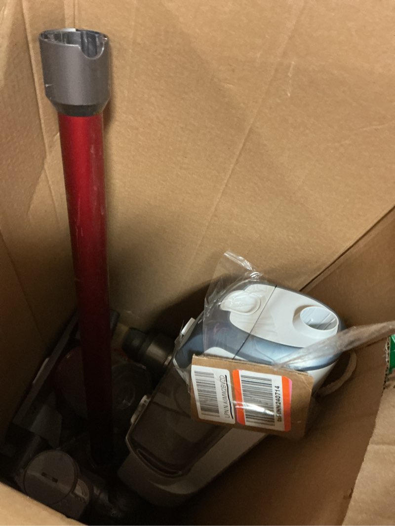 Condition photo showing As Is for shark upright vacuum, stratos with duoclean powerfins, hairpro, powered lift-away, self-cleaning brushroll, & odor neutralizer technology, navy, az3002 duoclean w/ odor neutralizer