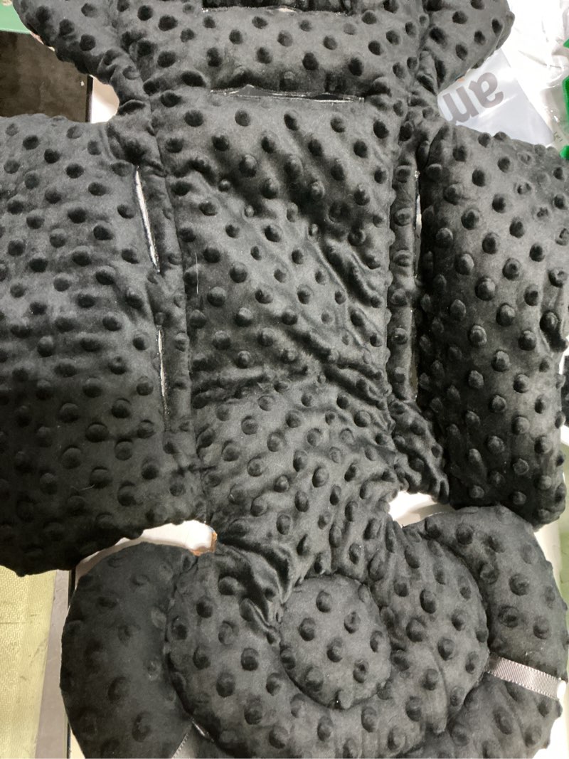 Condition photo showing Good Condition for infant car seat insert with removable cushion for baby preemie newborn infant, reversible carseat insert head body support fits for stroller, baby swing, rocker, bouncer, bassinet - black