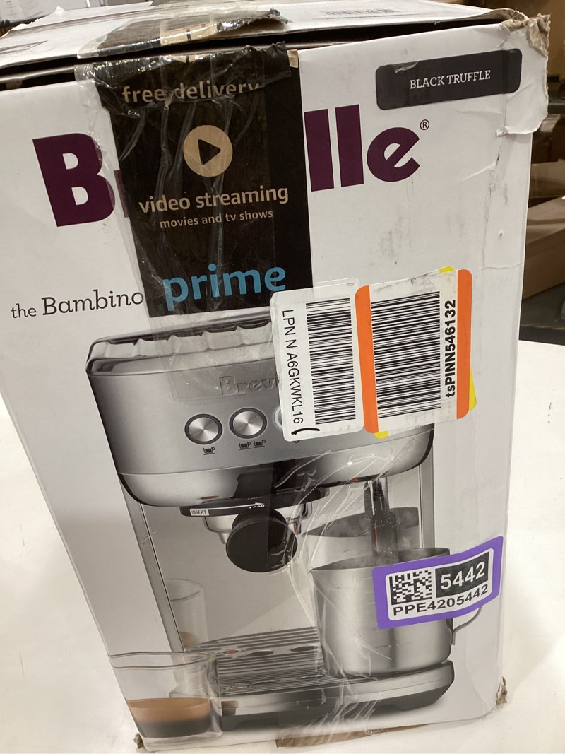 Condition photo showing Good Condition for breville bambino plus espresso machine bes500btr, black truffle