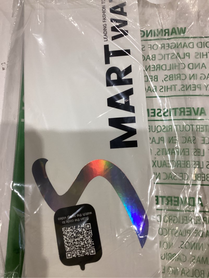 Condition photo showing New/Like New for Smart Watch for Women Men Fitness: 1.85" Smart Watch with 30 Days+ Battery Life Make/Recive Call Heart Rate SpO2 Sleep Monitor 120+ Sport IP68 Waterproof Fitness Tracker Watch for iPhone Android Black Black 1.85