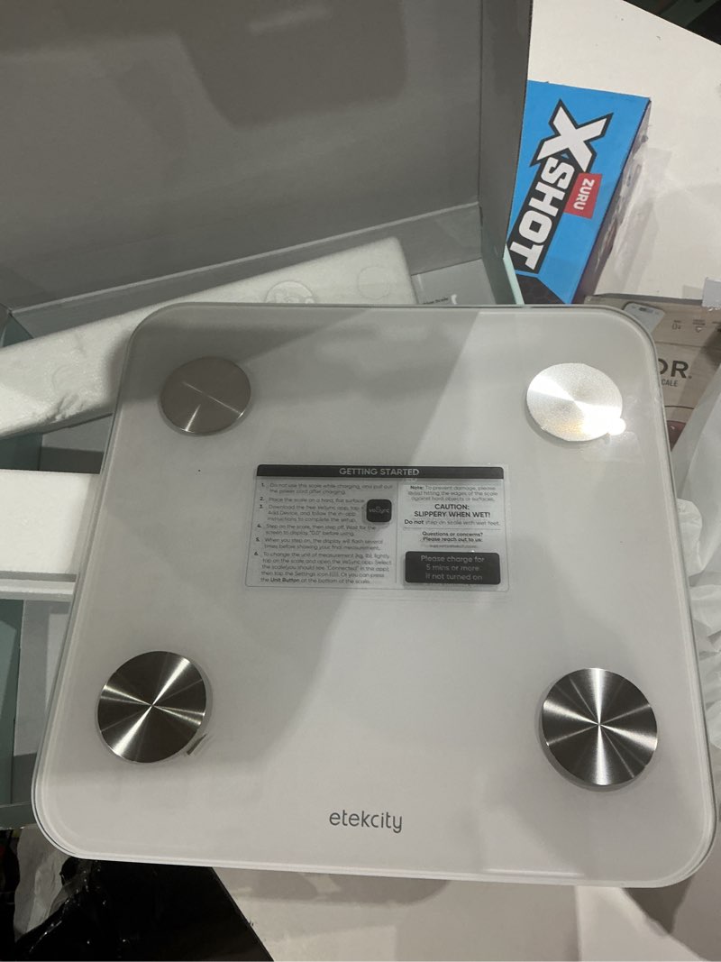Condition photo showing As Is for etekcity smart body composition scale