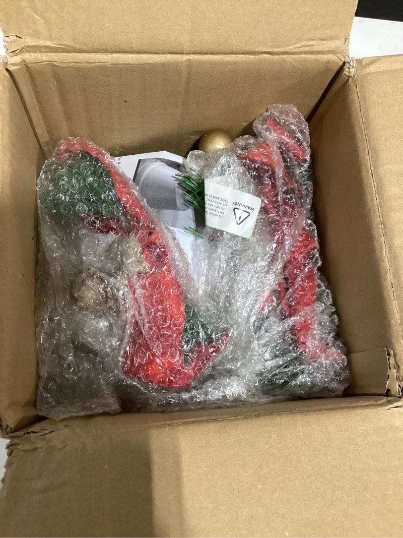 Condition photo showing As Is for morningro 4 pcs 8+6.5in gold giant bells extra large christmas bells for outside decor for xmas tree doors firepalces unique for large xmas bell ornaments garland indoor outdoor gold 4