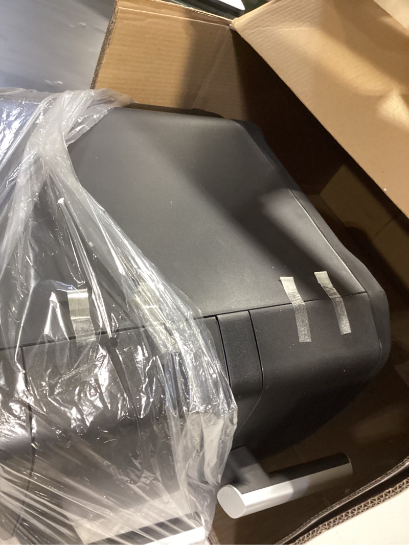 Condition photo showing Good Condition for dual basket air fryer, 12.6qt family-size for 10–12 people, xl basket for 6lb whole chicken, doublestack compact design, 10-in-1 functions with reheat, dehydrate & syncfinish, dishwasher-safe, black