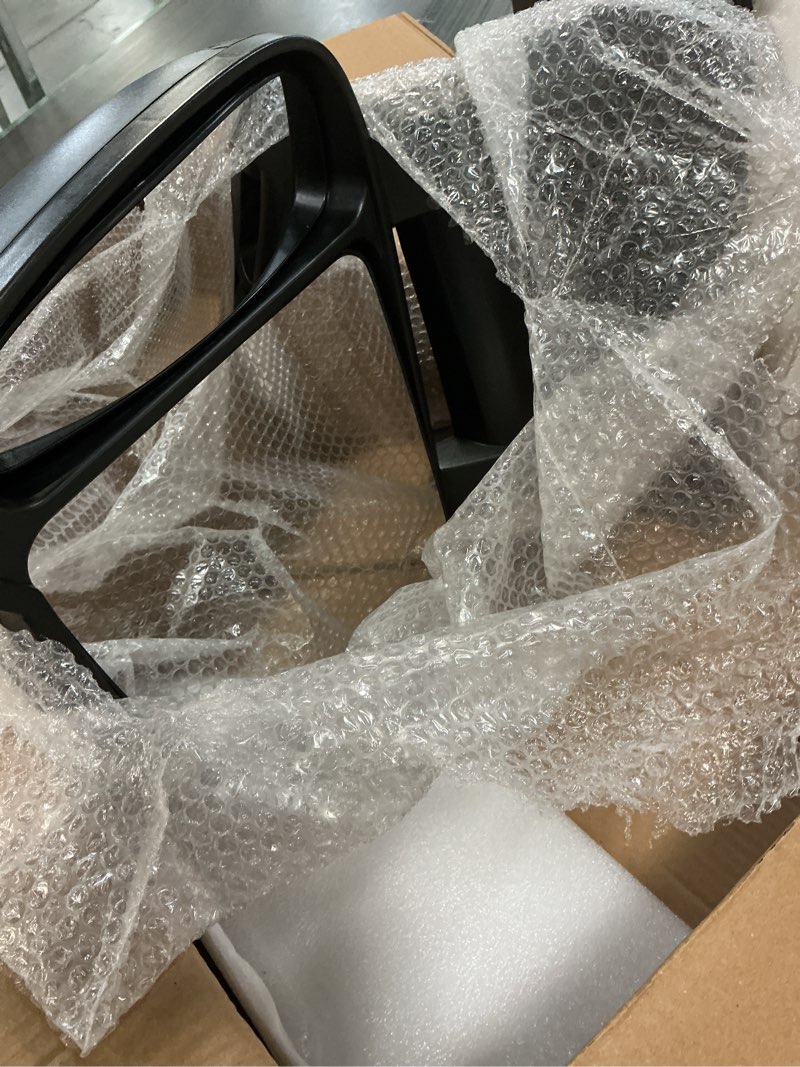 Condition photo showing Good Condition for Passenger Side Mirror (Long Arm) Compatible with 2014-2023 Ram Promaster 1500 2500 3500/With Heated,Turn Signals Light,Power Adjusted Glass/Textured Black,8Pins Textured Black R-Passenger Side