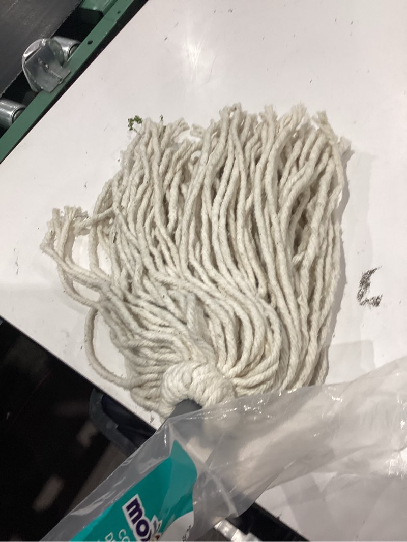 Condition photo showing As Is for moxie heavy duty cotton mop cotton non-wringing string wet mop