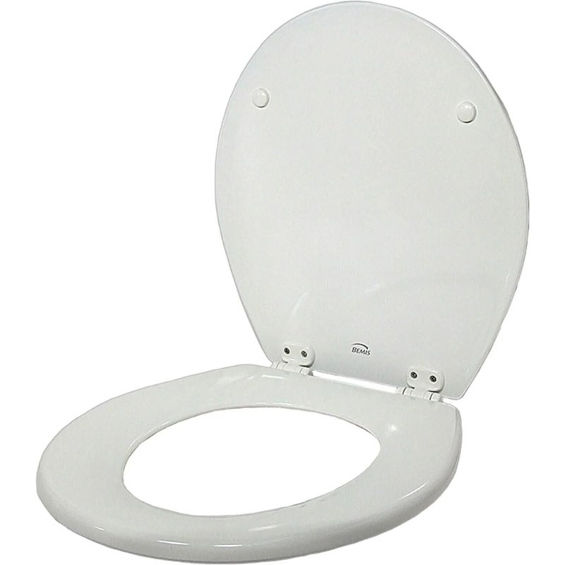  Bemis Elongated Plastic Toilet Seat - White