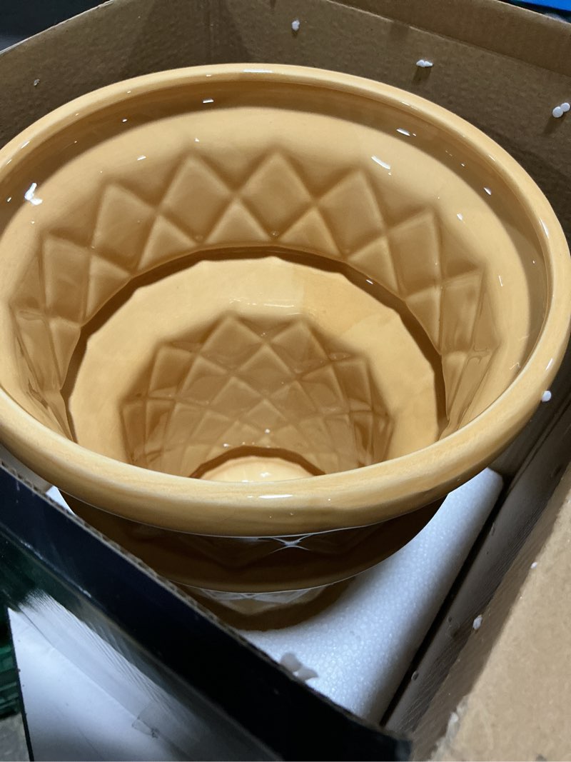 Condition photo showing Good Condition for giant ice cream cone flower - large planter 12' tall quirky home decor - indoor outdoor planter for ice cream cone decor lovers - retro decor - unique finds (giant size)