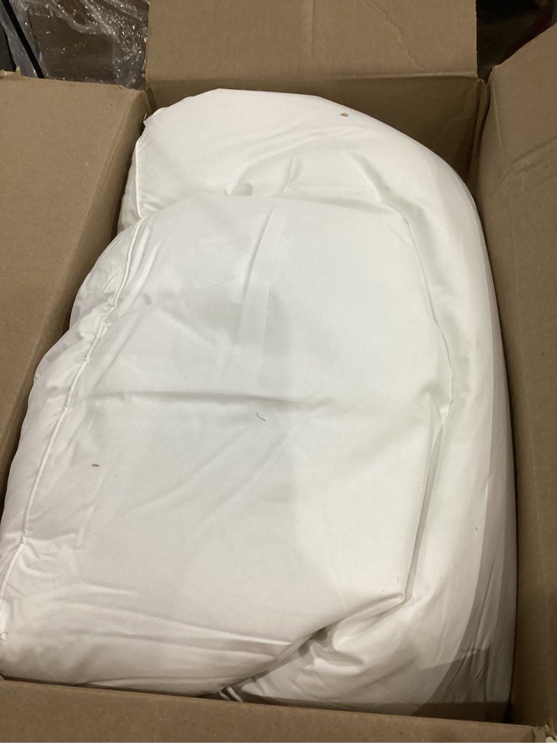 Condition photo showing Good Condition for Farm to Home Feather and Down Pillows, 100% Organic Cotton Cover Pillows, Luxury Hotel Collection Bed Pillows for Sleeping, 20" x 28" Jumbo Size Set of 2