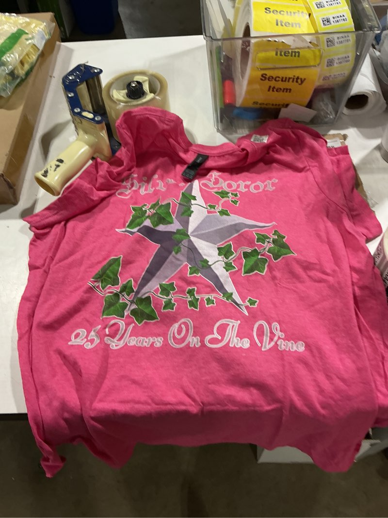 Condition photo showing Good Condition for silver soror - 25 years on the vine - first black sorority t-shirt