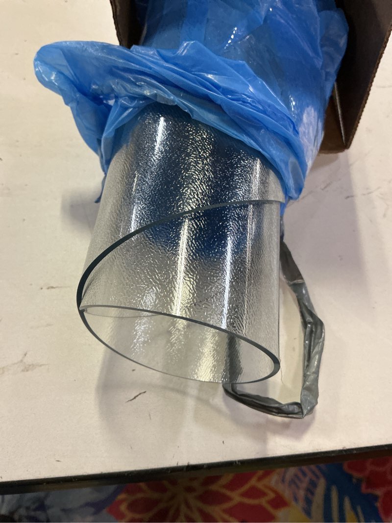 Condition photo showing Good Condition for 10 Inch Clear Round Table Cover Protector, 1.5mm Thick Plastic Desk Protector Mat, Round Waterproof Oil Proof PVC Desk Cover, Vinyl Placemats for Circle Desktop, Night Stand, Coffee Sofa Table 10" (Round) Round Clear 1.5mm