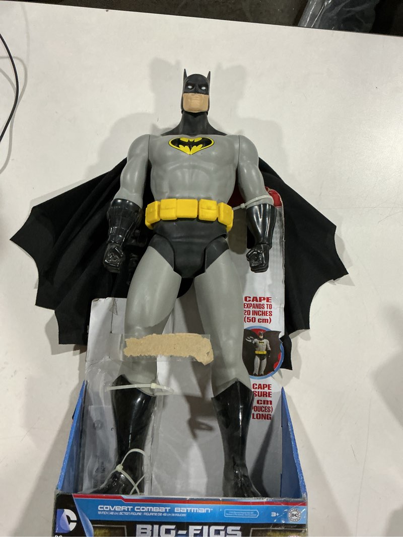 Condition photo showing Good Condition for dc universe big figs 20\" deluxe covert combat batman action figure