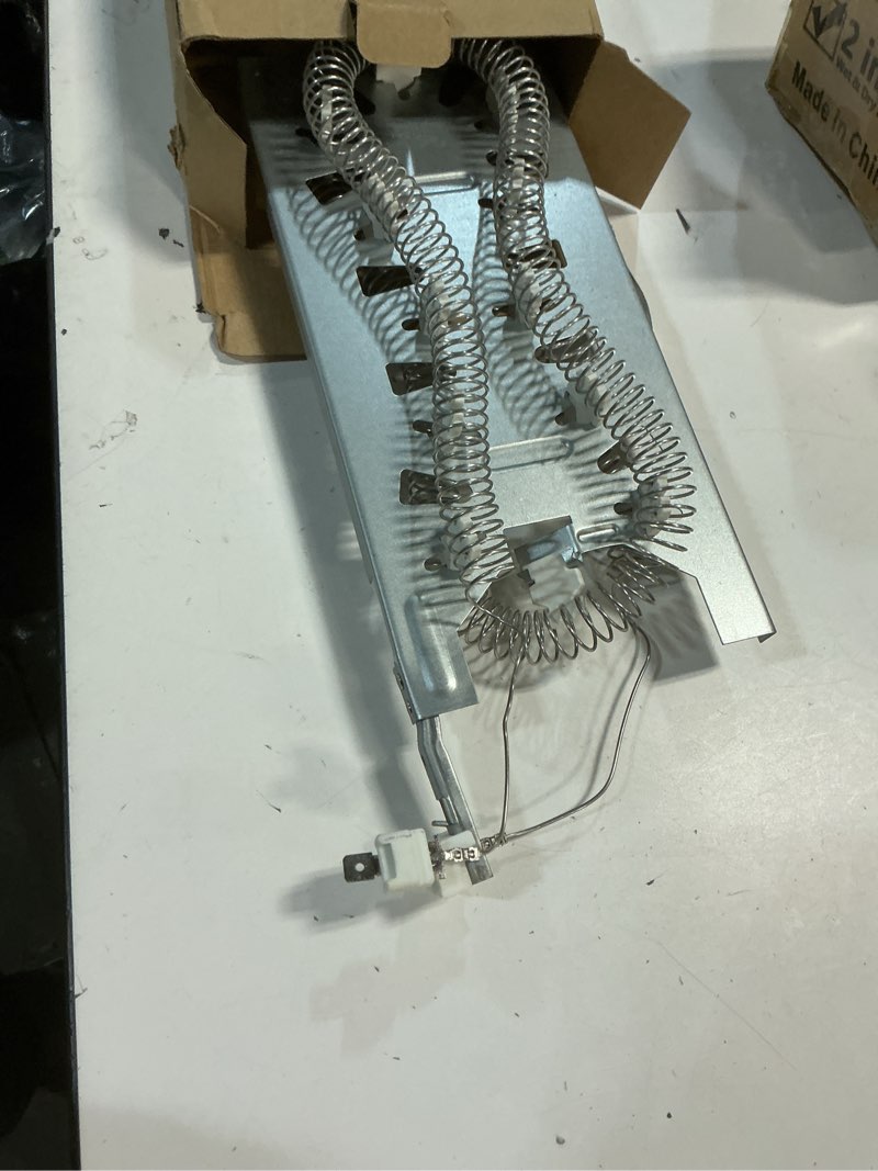 Condition photo showing As Is for BlueStars 3387747 WP3387747 Dryer Heating Element for Whirlpool MEDB835DW4 GEW9250PW1 GEW9250PW0 GEW9200LW1 WED5100HW1 WED8300SW2 MED6230HW1 and Maytag KitchenAid Dryers Replaces W11344457 PS11741416 Pack of 1