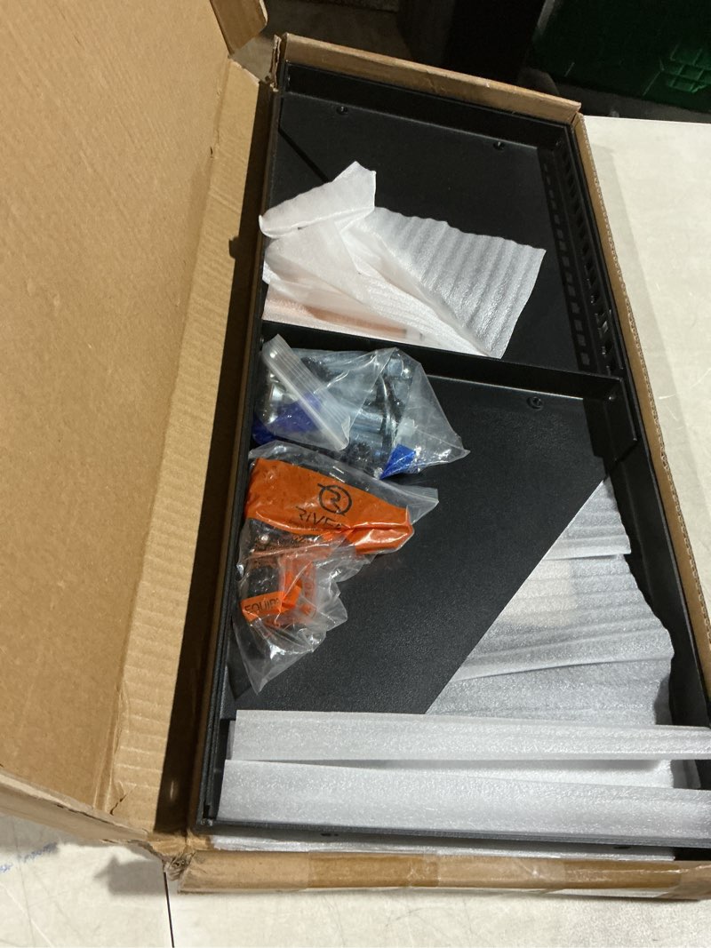 Condition photo showing Good Condition for RIVECO 5U Wall Mount Vertical Rack Network Bracket Firm Constructed Easy Assembly Narrow Space Mounting Racks for AV & Stereo Equipment Black