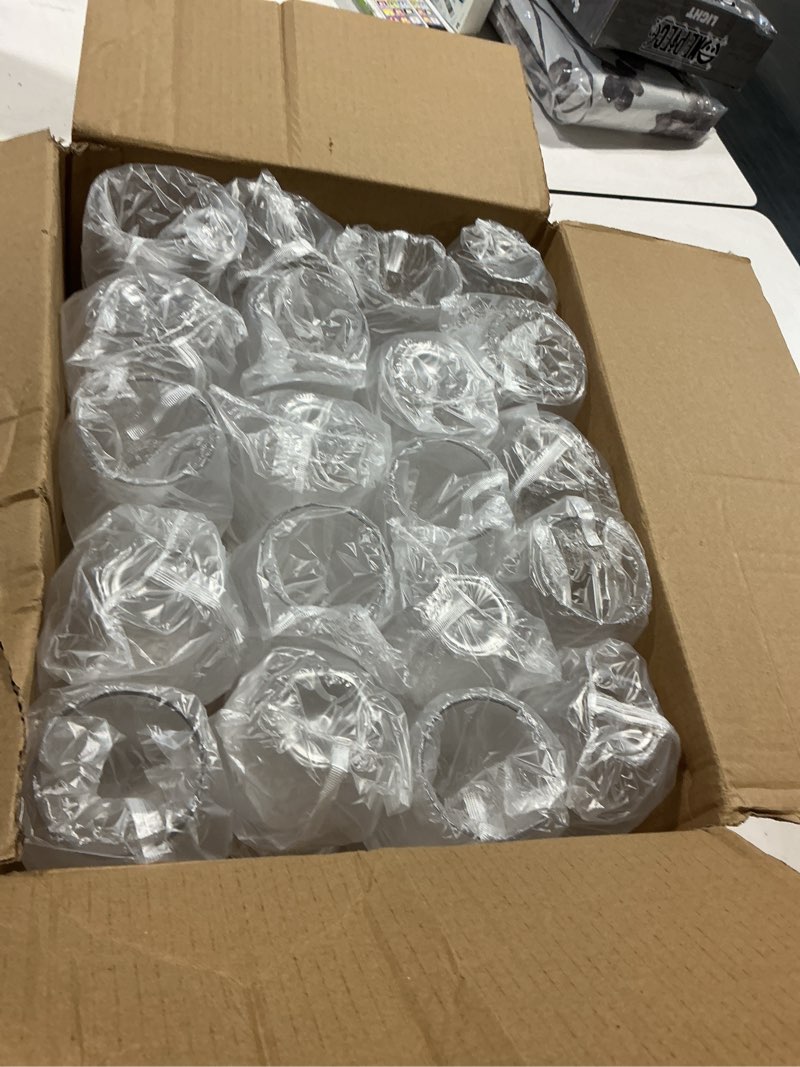 Condition photo showing Good Condition for goodluck 40 pcs diamond stemless plastic wine whiskey glasses, 12 oz disposable cocktail glasses, suitable for weddings, birthday parties, family gatherings, bars, etc ?multi-color cups? 4 colors 40
