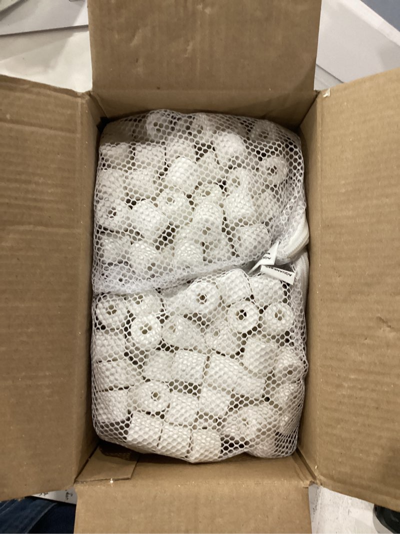 Condition photo showing New/Like New for AQUANEAT Bio Ceramic Rings 6 lbs Aquarium Sump Filter Media Fish Tank Koi Pond Canister Filter Media in 6 Free Mesh Bags