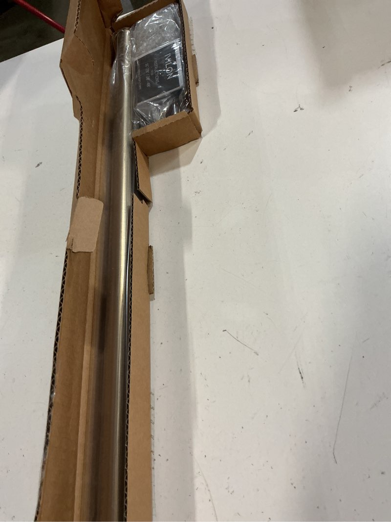 Condition photo showing New/Like New for ivilon window curtain rod decorative end cap design, 1 inch rod, 28 to 48 inch. warm gold 28" to 48" warm gold
