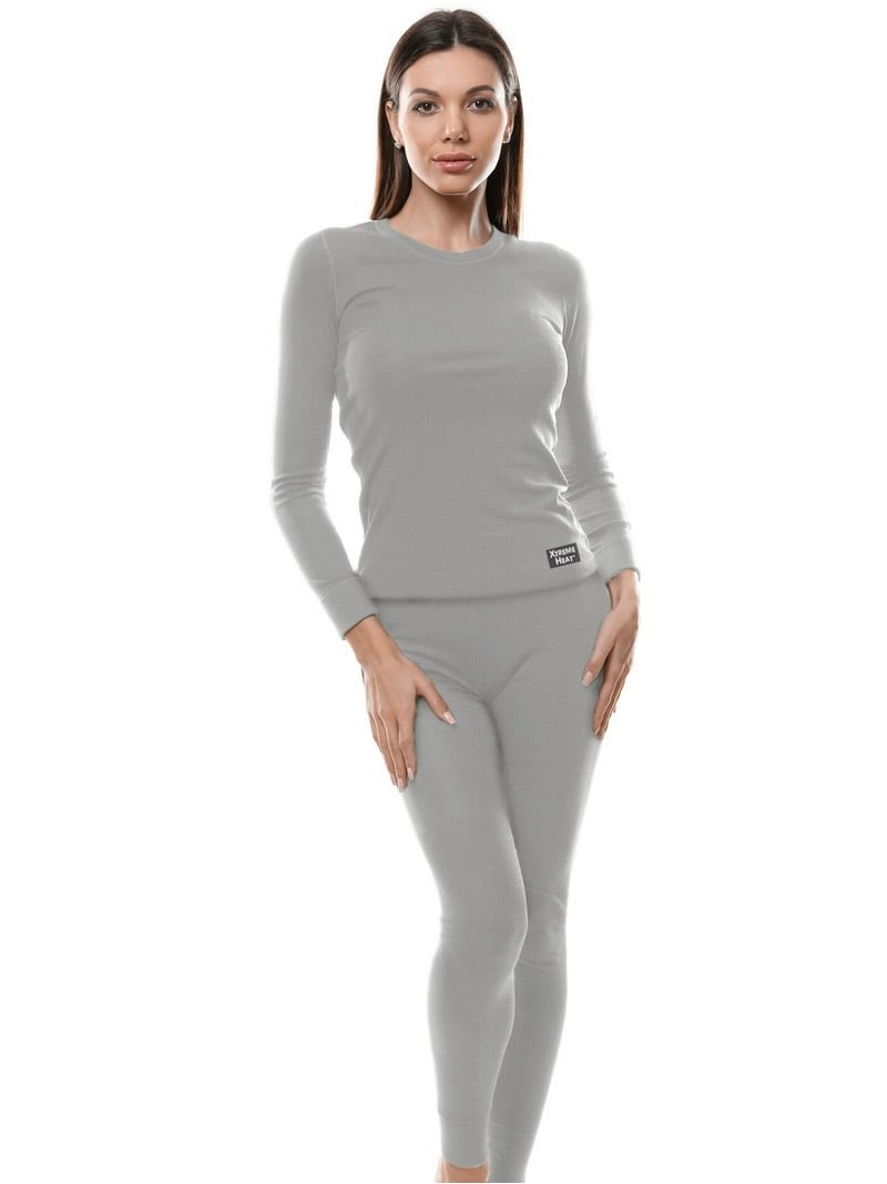Xtreme Heat Womens Thermal Underwear Set Insulated Shirt & Long Johns, Sizes S