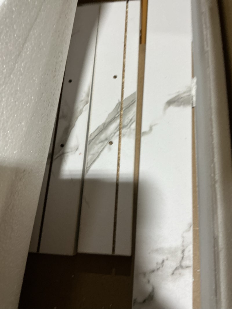 Condition photo showing Good Condition for Folding TV Tray Tables, Set of 2 Side Table for Small Place, Snack Eating Tables at Couch, Folding Tables with Removable Serving Tray, Portable End Table Easy Assembly White