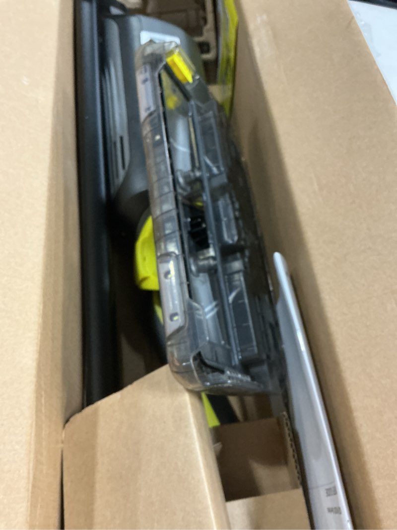 Condition photo showing As Is for shark vacmop cordless hard floor cleaner, vacuum and spray mop, powerful suction, lightweight, led headlights, includes 4 disposable pads, 12oz multi-surface cleaning solution, gray, vm252