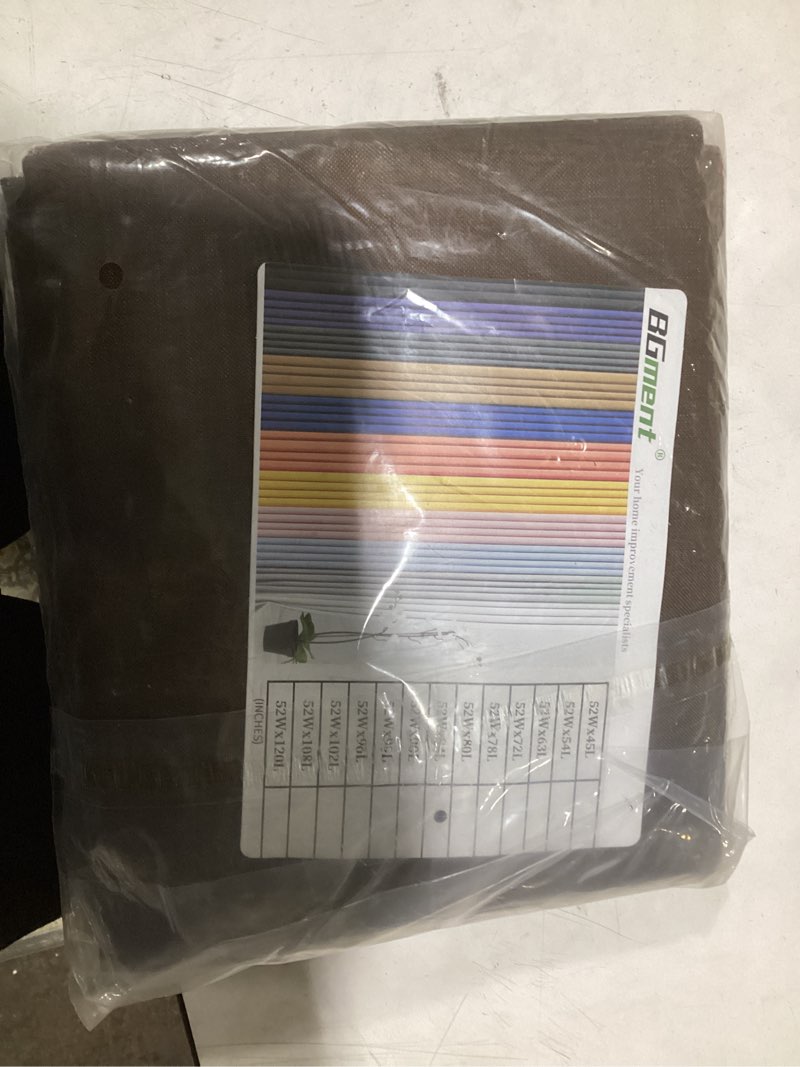 Condition photo showing Good Condition for BGment Brown polyester Curtains 84 Inch Length 2 Panels for Living Room Windows, Chocolate Semi Sheer Drapes Textured with Rod Pocket for Farmhouse Bedroom Dining Decor Lightweight, Each 52 Inch Wide 52"W x 84"L (Pack of 2) Brown