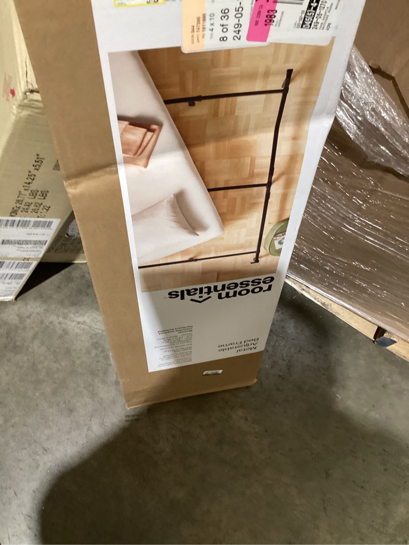 Condition photo showing As Is for adjustable bed frame black - room essentials™