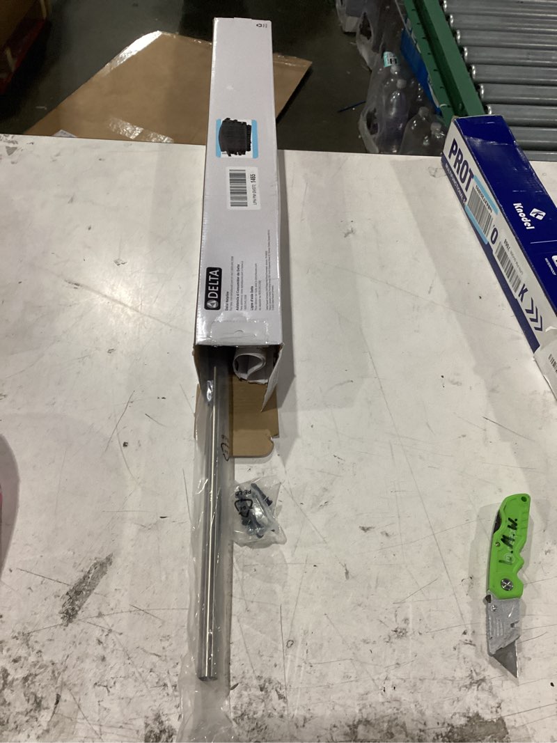 Condition photo showing New/Like New for delta ashlyn (1-pack) 24'' towel rack for bathroom brilliance stainless steel towel bar for bathroom wall towel holder rod wall mounted 76424-ss 24 inch brilliance stainless steel