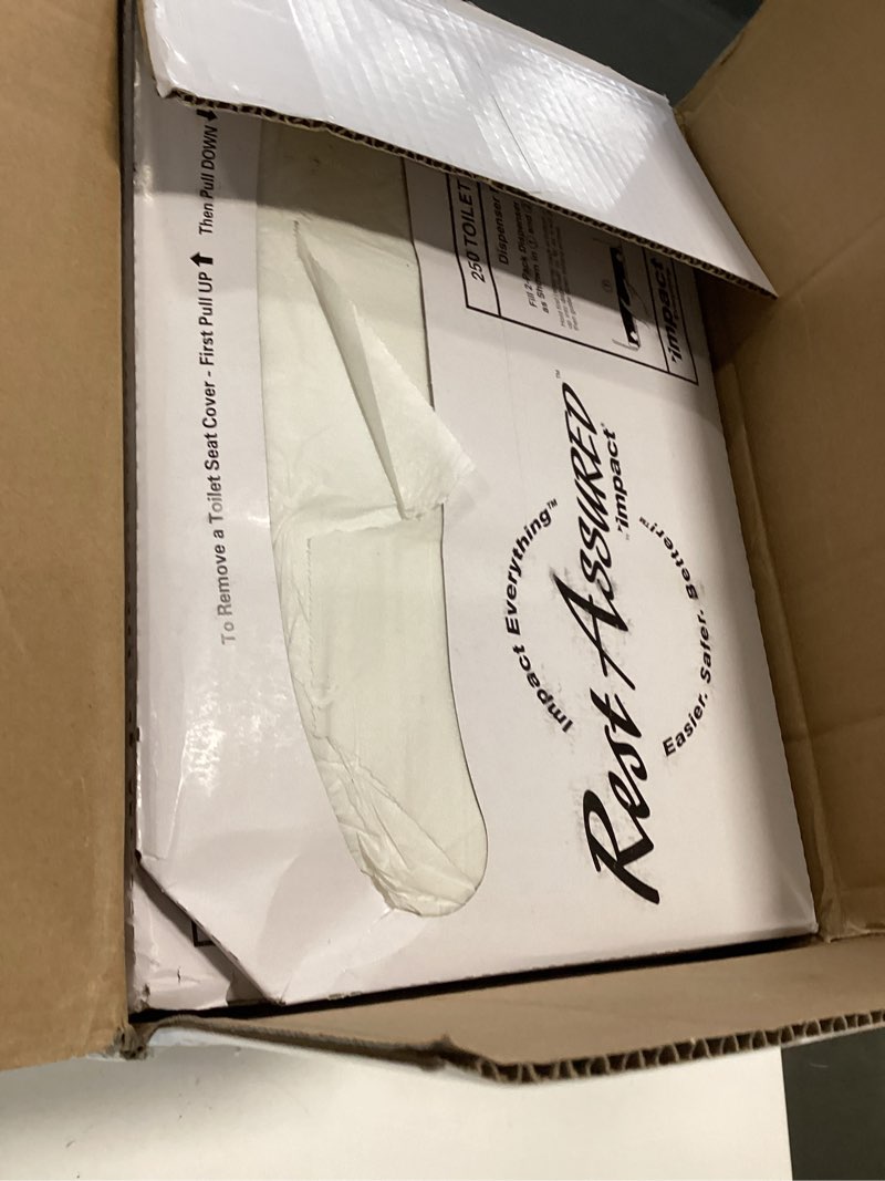 Condition photo showing Good Condition for Rest Assured Seat Covers 14.25 x 16.85  White  250/Pack  20 Packs/Carton