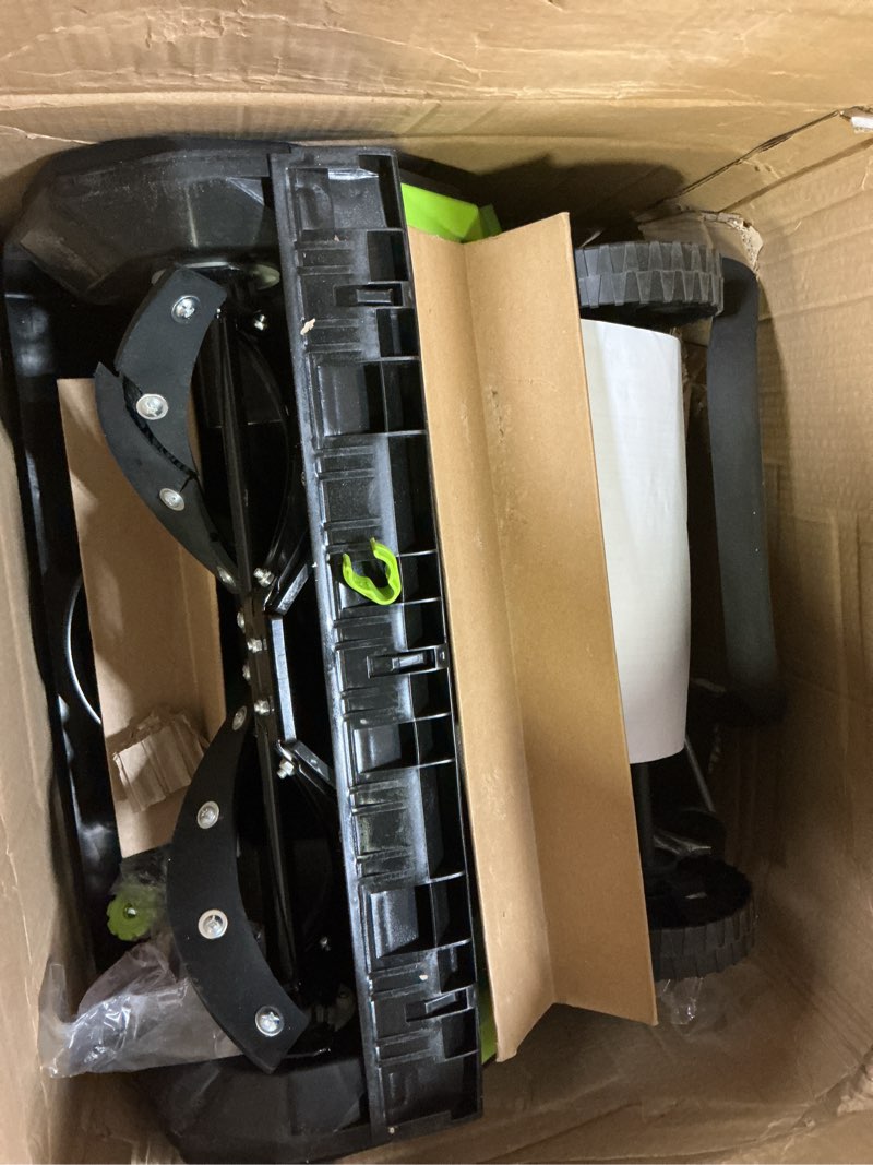 Condition photo showing As Is for Earthwise SN74022 22" 40V Cordless Electric Snow Thrower, (4.0AH Battery & Charger Included)
