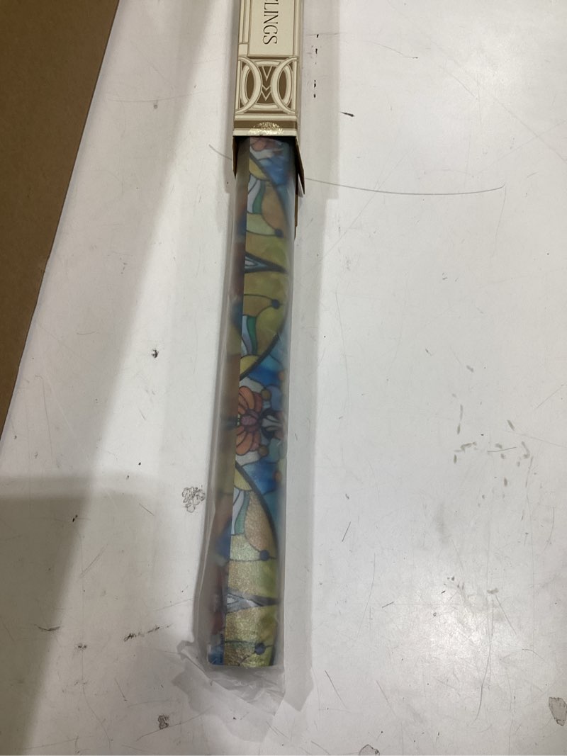Condition photo showing Good Condition for rabbitgoo window privacy film rainbow film decorative window sticker, 3d static stained glass cling tint for home heat control non-adhesive, 17.5 x 78.7 inches 17.5" x 78.7" clear