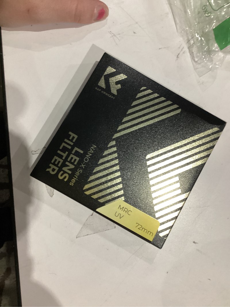 Condition photo showing New/Like New for K&F CONCEPT 72mm MC UV Protection Filter with 28 Multi-Layer Coatings HD/Hydrophobic/Scratch Resistant Ultra-Slim UV Filter for 72mm Camera Lens (Nano-X Series)