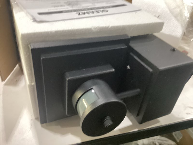 Condition photo showing New/Like New for gleamz motion sensor outdoor lights with gfci outlet, dusk to dawn outdoor lighting with tempered glass, waterproof anti-rust aluminum outside lights for house, adjustable sensitivity & brightness black