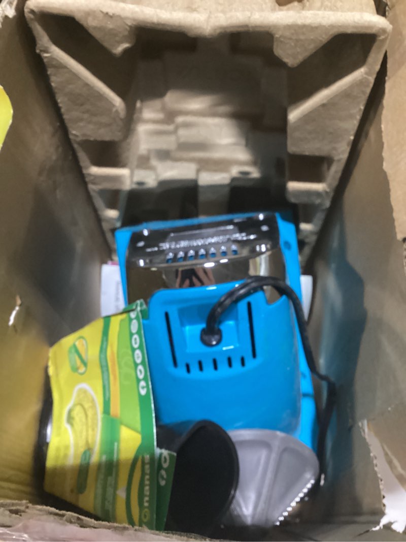 Condition photo showing As Is for Yonanas 988TL Deluxe Vegan, Dairy-Free Frozen Fruit Soft Serve Maker, Includes 75 Recipes, 200 W, Teal