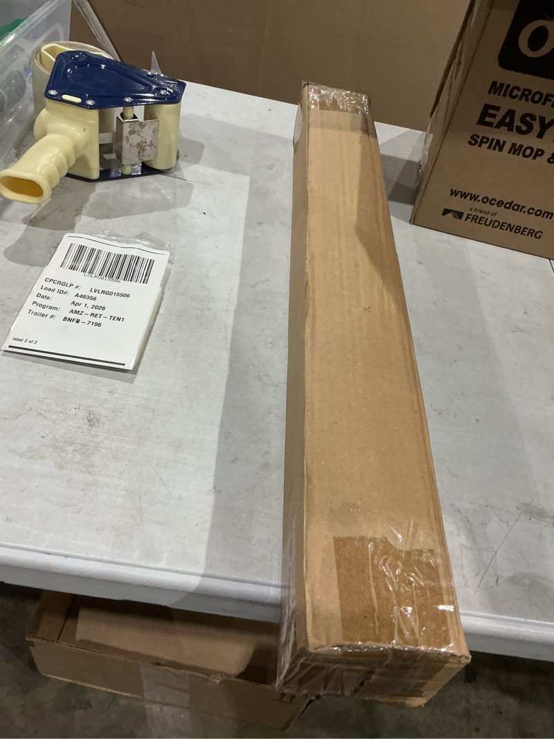 Condition photo showing New/Like New for madison park galen cordless roman shade, 23"w x 64"h, sheen ivory – room darkening, thermal insulated, energy efficient window blind with subtle sheen basketweave fabric for privacy room darkening basketweave sheen ivory 23"w x 64"h