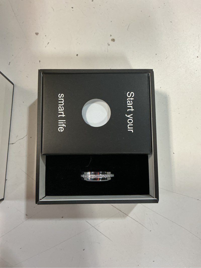 Condition photo showing Good Condition for diamond smart ring for women, fitness & vital signs monitoring, sleep tracker, remote photography, no subscription, ladies gift, ios & android(silver,8#) gray 8