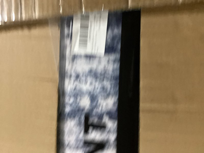 Condition photo showing New/Like New for abstract living room rug 8x10 - modern washable soft thin area rug for living room bedroom under dining table - neutral indoor floor rug carpets for home office playroom nursery - dark blue dark blue 8' x 10' (rectangular)