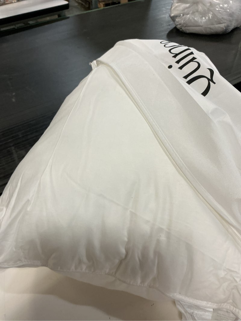 Condition photo showing As Is for premium down alternative pillow, king, medium