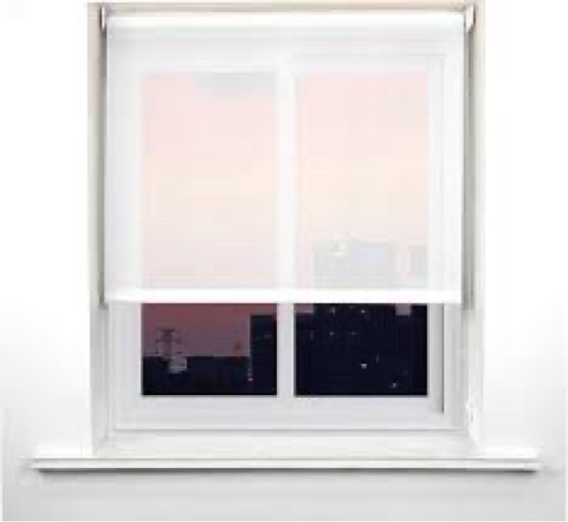 nutro chill window blinds, light filtering roller shades semi-sheer privacy fabric window shades for