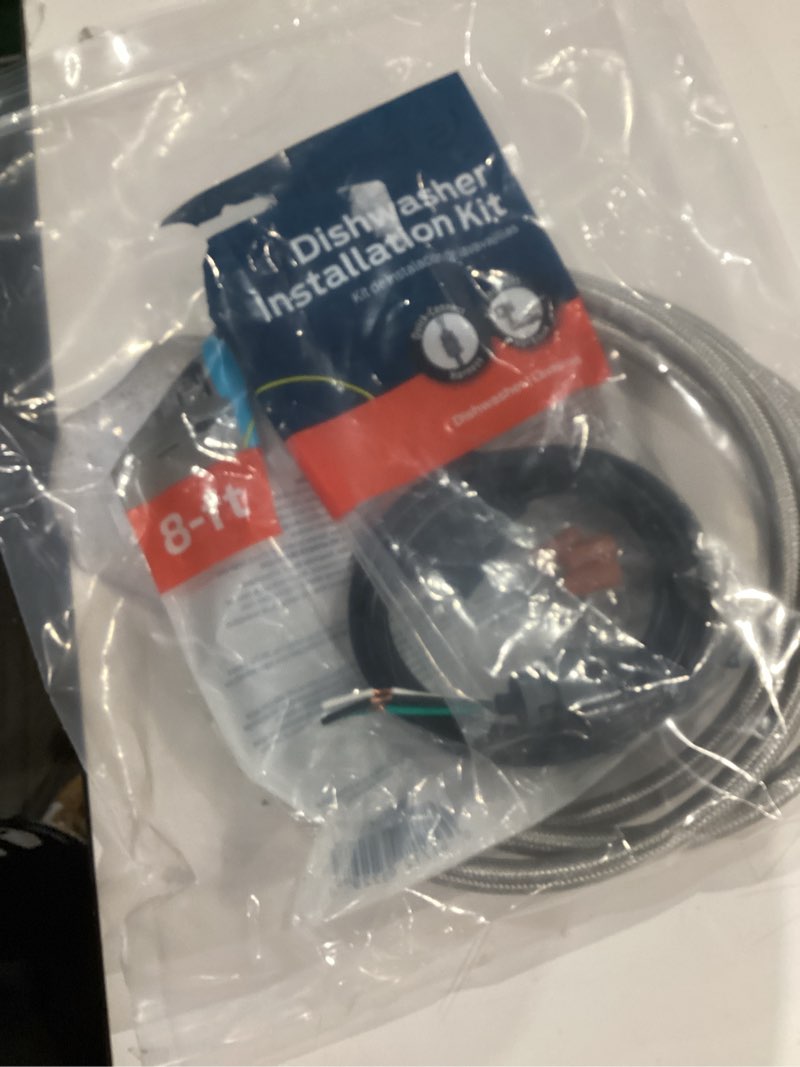 Condition photo showing As Is for eastman 8-ft 3/8 -in compression inlet x 3/4 -in hose thread outlet braided stainless steel