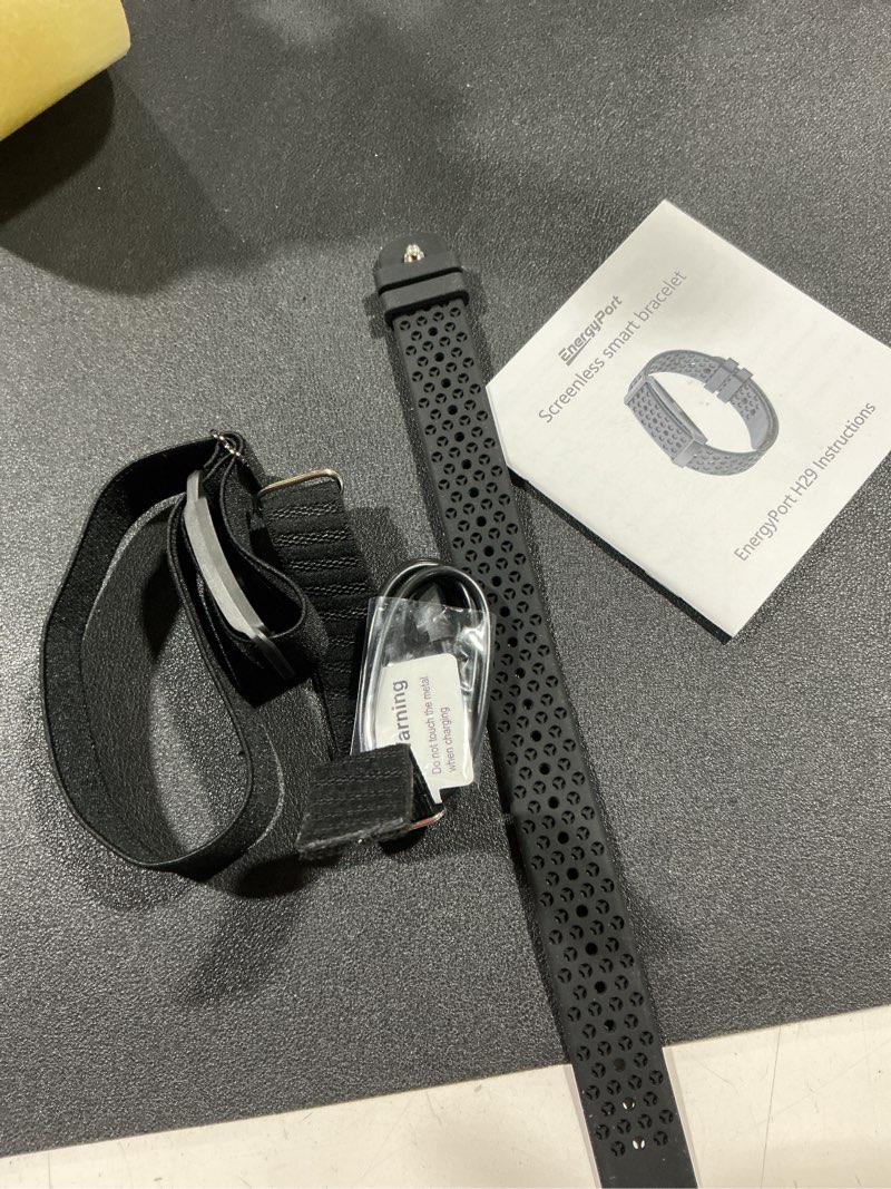 Condition photo showing Good Condition for smart bracelet, wearable activity & fitness tracker band, 24h sleep tracker, all-day continuous heart rate blood pressure stress hrv monitor, 173 sport modes smart wristband with free app black