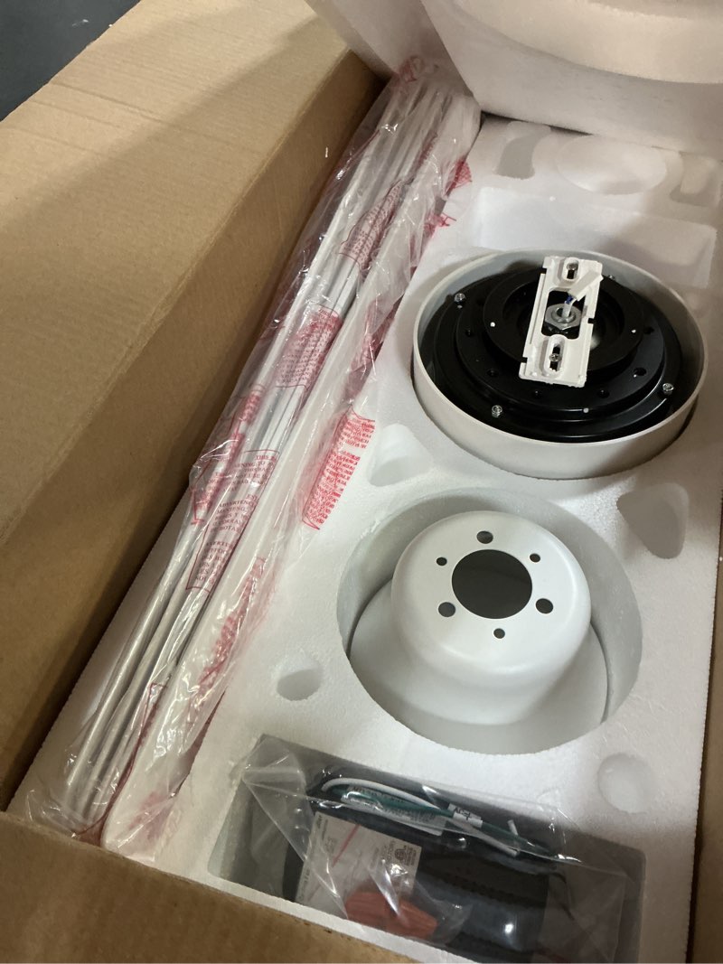 Condition photo showing Good Condition for ocioc 52 inch Ceiling Fans with Lights, Large Air Volume Ceiling Fans with Reversible Quiet DC Motor and Remote?White? White 52 inch-Standard