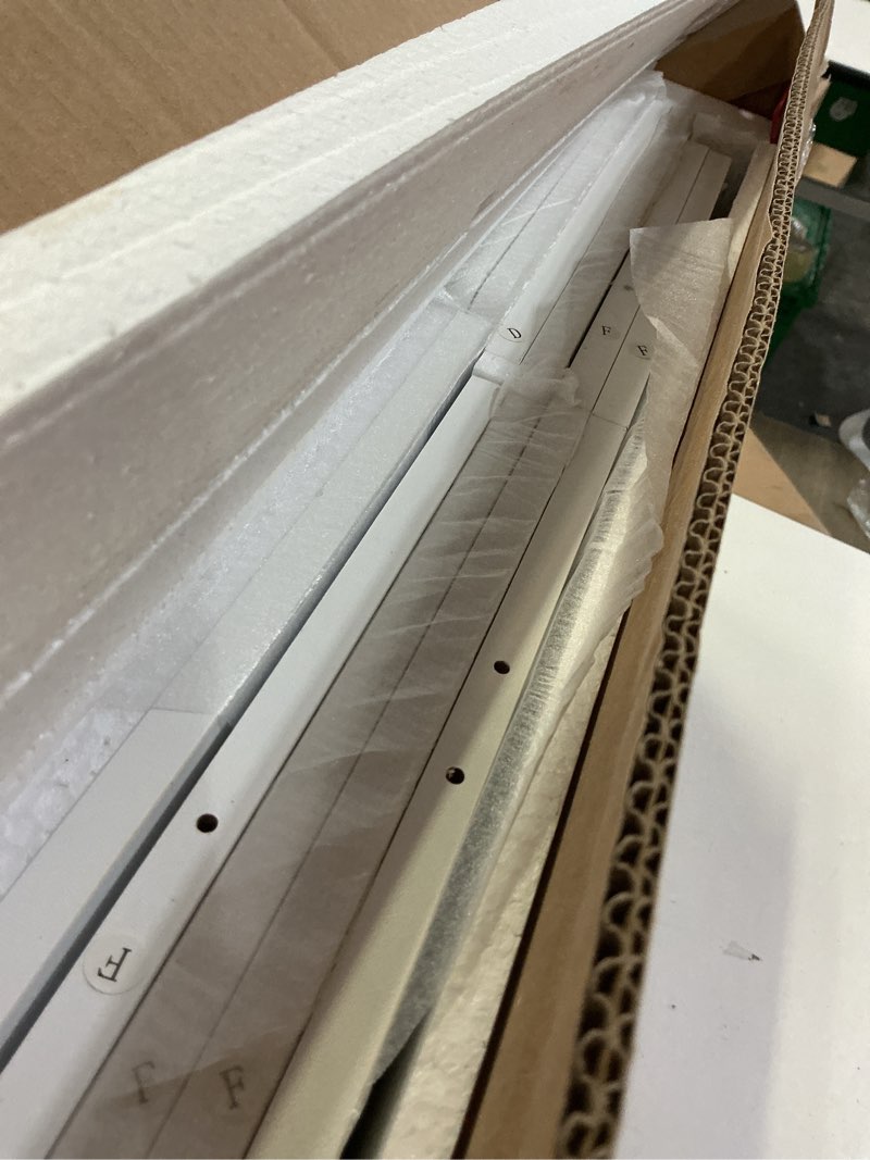 Condition photo showing As Is for HOMEFORT 7-Tier Wood Shoe Rack, Entryway Shoe Tower,Vertical Shoe Organizer, Wooden Shoe Storage Stand, White White 11"Dx11"Wx45.1"H