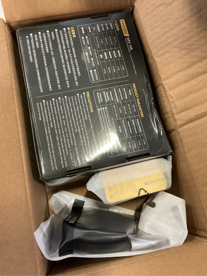 Condition photo showing New/Like New for fnirsi dps-150 dc power supply variable, 0-30v 0-5a adjustable dc cnc power supply with 4-digit ips display, <20mv power ripple, pd/qc/dc input, pc programmable regulated switching power supply dps-150+100w pd