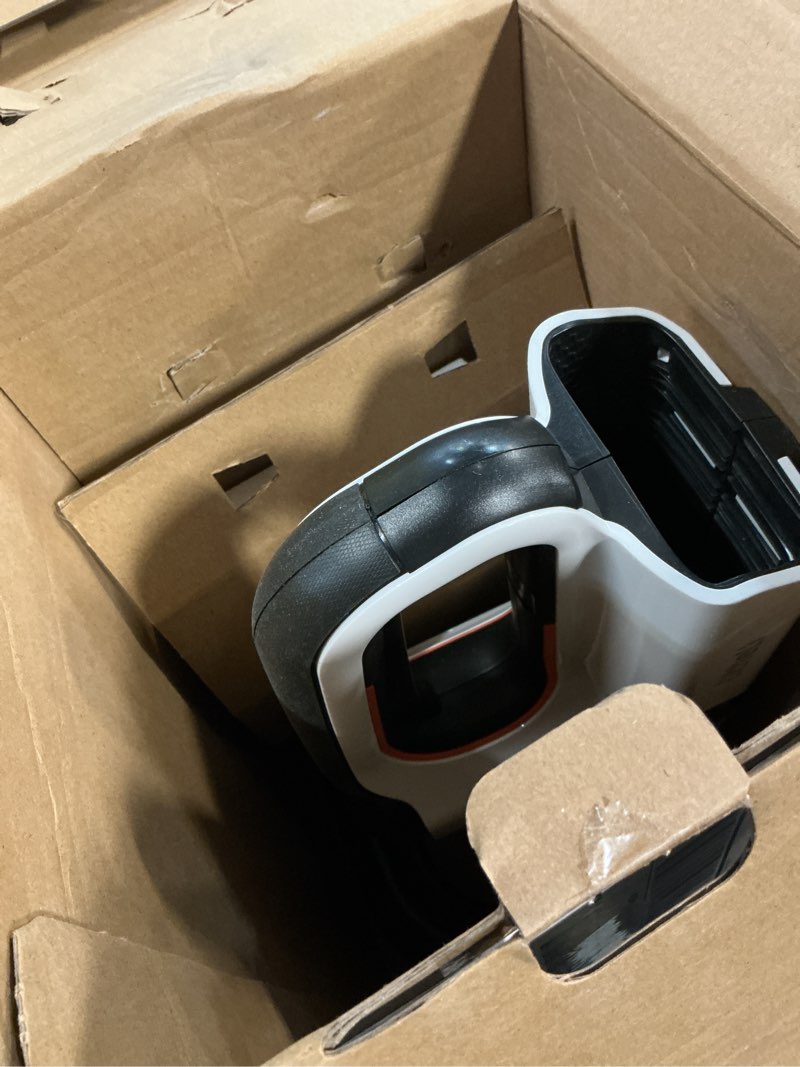 Condition photo showing As Is for litheli 20v cordless hedge trimmer, 20" dual-action (0.8" cut), 5.6 lbs lightweight bush & shrub trimmer, 180° d-handle, high carbon steel blade, 2.0ah battery & cable incl. for yard & garden 20v 20" 2.0ah u20