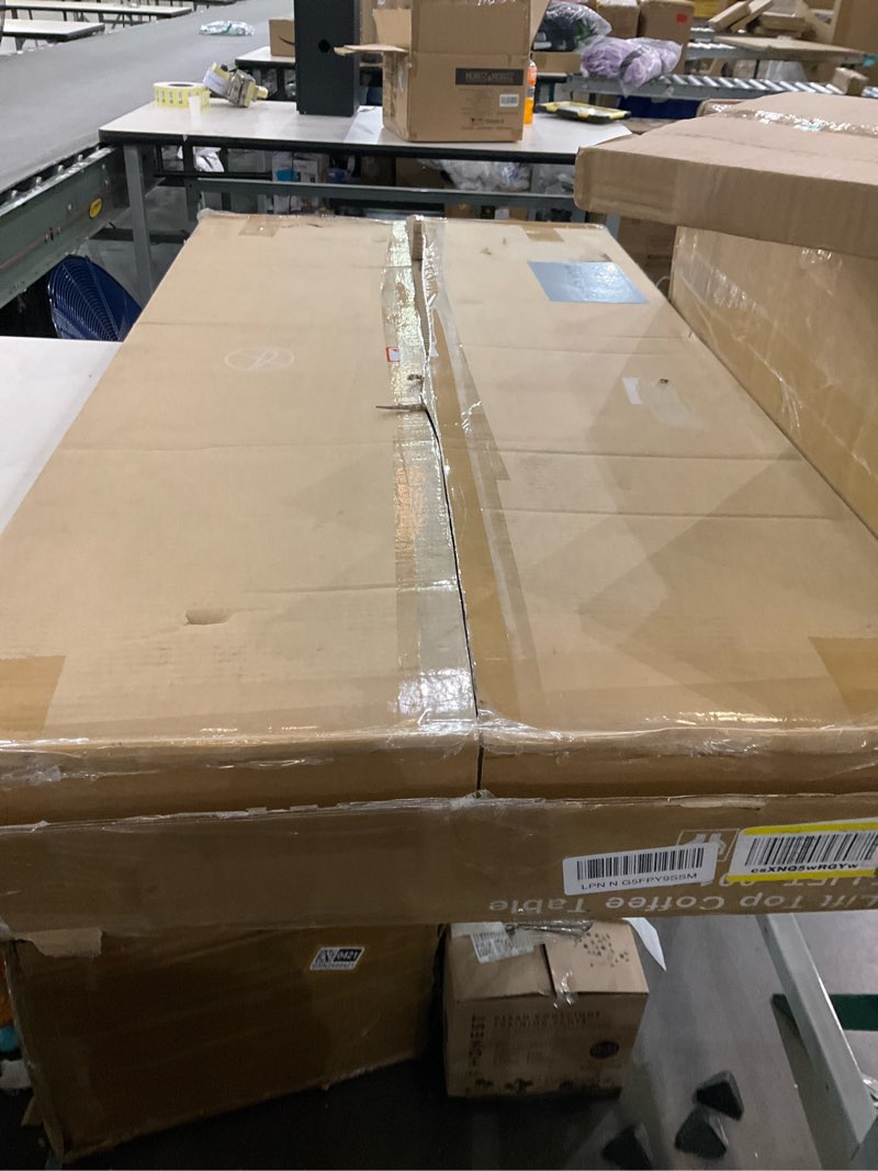 olixis wood lift top coffee table with hidden compartment and large storage shelf, lift tabletop din