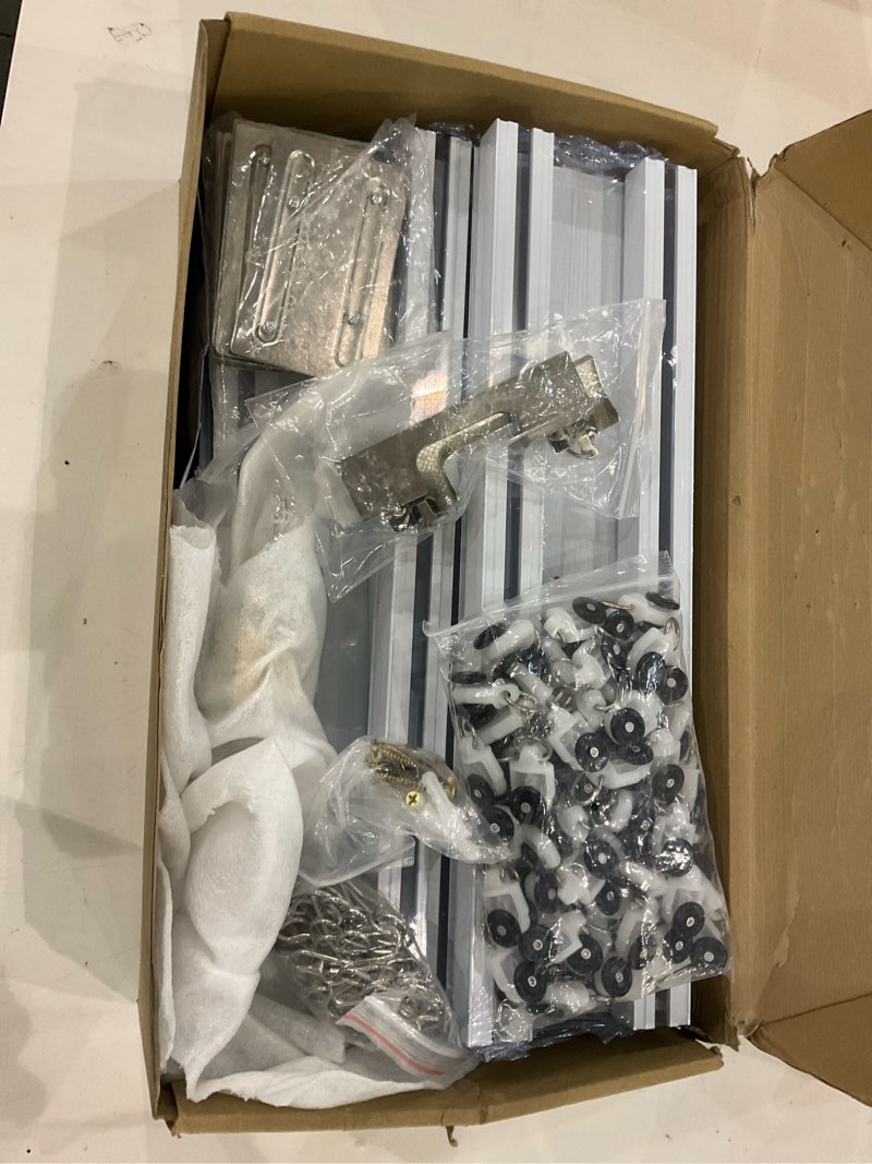 Condition photo showing New/Like New for Ceiling Curtain Double Track Set 9.8FT Silent Heavy Duty Double Curtain Track Ceiling Mount White for Bedroom Living Room Office